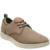 Zapatilla urbana Hush Puppies modelo Port, color tostado, con capellada de cuero y malla, cordones y suela con tecnología ZeroG de EVA.