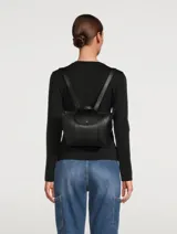 Longchamp -Mochila de cuero flexible, Le pliage cuir