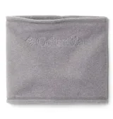 Cuello polar unisex Columbia de color gris, con tecnología termorreflectante y acabado exterior de pelo Sherpa suave.