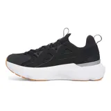 Championes Under Armour unisex, color negro con detalles en gris y suela blanca con detalles en marrón.