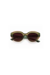Lentes de sol color azul con diseño atemporal, ligeros y con protección UV 100%.