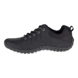 Championes Caterpillar modelo Instruct, color negro, de cuero con cordones y suela de goma.
