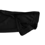 Pantalón de hombre Puma Team Rise Poly Training, color negro, con logo de Puma bordado en la pierna izquierda, bolsillos laterales abiertos, cintura ajustable con cordones y tecnología dryCell.