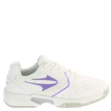 Championes Topper T para mujer, color blanco con detalles en violeta.