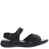 Sandalias de cuero color marrón con ajuste de velcro, marca Freeway.