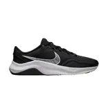 Championes Nike Legend Essential 3 Next Nature, color negro con suela blanca y logo plateado.