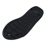 Sandalia Under Armour Locker IV SL de mujer, color negro con logo blanco.