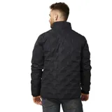 Campera de hombre Caterpillar, color negro, con cierre frontal y diseño acolchado.