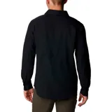 Camisa de hombre Columbia Silver Ridge, color beige, de manga larga con botones para enrollar, dos bolsillos frontales con botón, ventilación en la espalda y protección solar UPF 50.