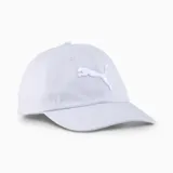 Gorra Puma ESS Cat BB color blanco con logo de Puma bordado en el frente.