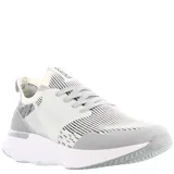Championes de hombre en color negro con detalles en PVC y suela blanca.