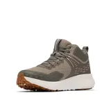 Bota de trekking Columbia Konos TRS Outdry Mid, color marrón con detalles en gris y suela blanca.