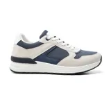 Championes urbanos American Sport Astor, color beige con detalles en azul marino y blanco.