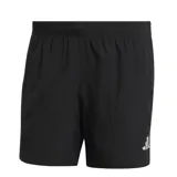 Short de running Adidas Run It para hombre, color negro con logo reflectivo en el lateral.