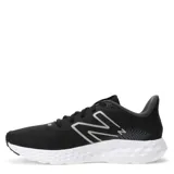 Championes New Balance 411 V3 para hombre, color negro con detalles en blanco y logo de la marca en el lateral. Confeccionados en malla transpirable y suela de goma.