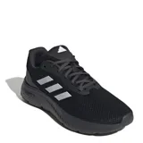 Championes Adidas Cloudfoam Move, color negro con detalles plateados, ideales para running.