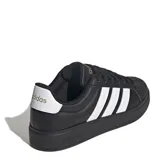 Championes Adidas Streettalk de mujer, color negro con detalles plateados y las tres tiras clásicas en los laterales.