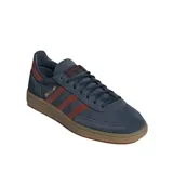 Championes Adidas Handball Spezial, color azul con detalles en marrón y suela color caramelo.