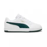 Championes Puma Caven 2.0, color blanco con detalles en verde.