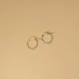 Aros argolla bombé en plata 925.