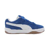 Championes Puma Park Lifestyle Easy SD para hombre, color azul con detalles en blanco y suela marrón.