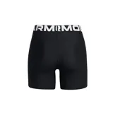 Short deportivo Under Armour HG Middy negro con cintura elástica blanca con logo de la marca.