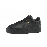 Zapatillas urbanas Puma Shuffle Downtown, color negro con detalles dorados.