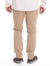 Pantalón de hombre RKF modelo Turin, estilo chino, color gris, corte moderno, tiro medio, con tecnología Natural Flex.