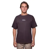 Remera de manga corta color marrón con logo de la marca O'Neill estampado en el pecho.