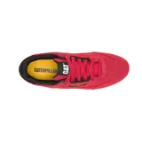 Championes Caterpillar Pause Retro T-Toe color rojo con detalles en negro y suela blanca.
