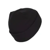 Gorro de lana Adidas color negro con logo bordado en blanco.