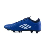 Botines de fútbol blancos con detalles en color naranja, diseñados para jugadores de fútbol.