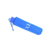Paraguas manual color azul con logo XL en blanco.