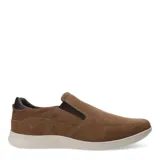 Zapato de hombre Freeway color marrón de nobuk, estilo casual y sin cordones.