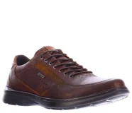 Zapato de hombre color marrón, diseñado para uso casual, con detalles de perforaciones.