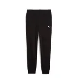 Pantalón de jogging negro de Puma, con cintura elástica y logo estampado en blanco en el muslo izquierdo.
