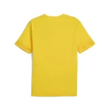 Remera de fútbol Puma del Club Atlético Peñarol, modelo Train. Diseño amarillo con sutil estampado geométrico, logo de Puma bordado en marrón y escudo del club en el pecho. Corte clásico y mangas cortas.