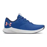 Championes Under Armour Charged Aurora para mujer, color negro con detalles en gris y suela blanca.