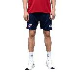 Short deportivo azul marino con detalles en rojo y blanco, con el escudo del Club Nacional de Football y el logo de Umbro. Diseñado para entrenamientos y actividades deportivas.