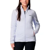 Campera polar Columbia Basin Trail III Full Zip para mujer, color azul marino. Con cierre frontal completo y bolsillos laterales con cierre.