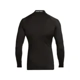Remera deportiva Nike Pro de manga larga, color negro, con cuello alto y logo en el pecho.