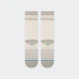 Medias Stance de largo medio color beige con detalles en gris y diseño de Minnie Mouse jugando al baloncesto.