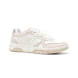 Championes Hi-Tec Gala color blanco y beige con detalles en rosa metalizado en el talón.