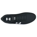 Championes de running Under Armour Phade RN 3, color azul marino con logo verde flúor y suela blanca.