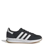 Championes Adidas Run 72 de hombre, color negro con detalles en blanco y suela marrón.
