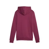 Canguro Puma color arena con capucha forrada en algodón y cordón ajustable, bolsillo tipo canguro, puños y dobladillo acanalados, y logo Puma estampado en blanco en el pecho.