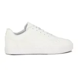 Championes Puma Caven 2.0 blancos de cuero sintético con logo Puma en gris.