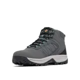 Botas de trekking impermeables Columbia Transverse Hike, color negro con detalles en gris y rojo.