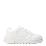 Championes urbanos Push Mangieri acordonados, color beige con detalles en blanco y suela marrón.