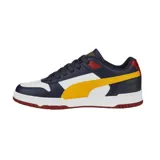 Championes urbanos Puma RBD Game Low, color negro con detalles en blanco.